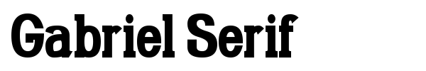 Gabriel Serif font preview